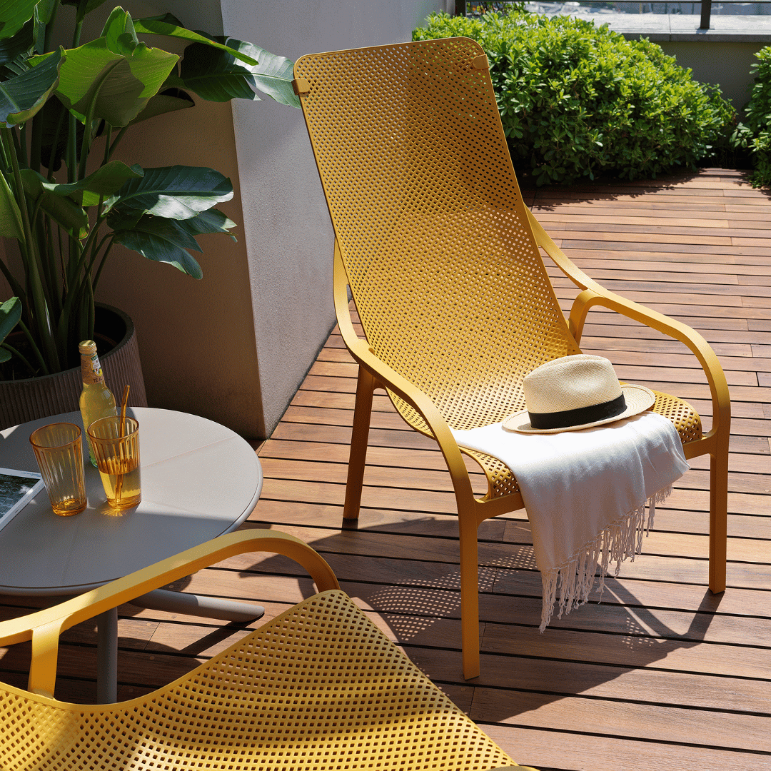 POLTRONA NET LOUNGE SENAPE