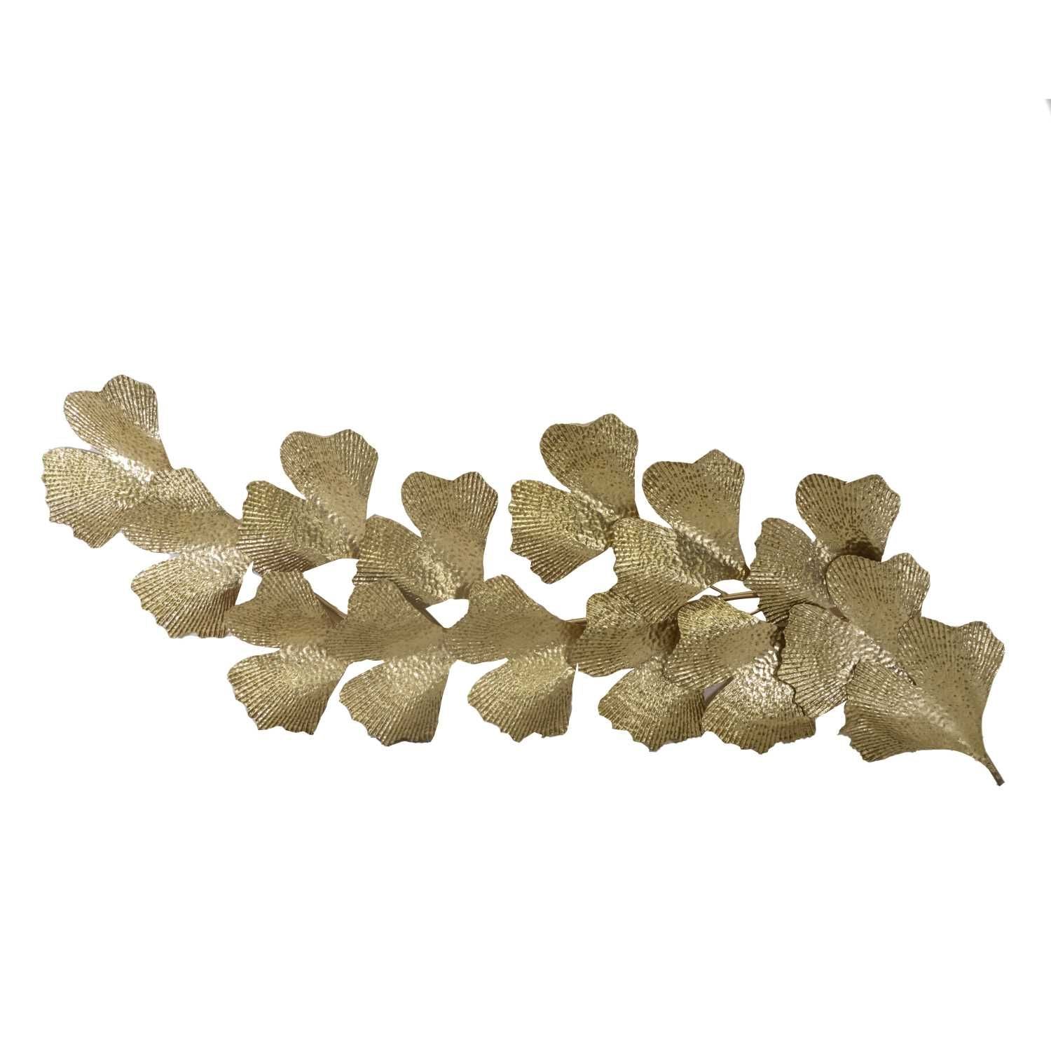 Quadro Foglie 146,1x54x9,5h cm Oro