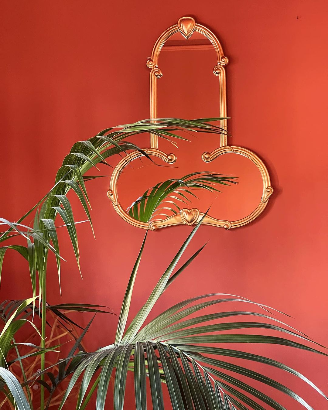 Specchio Liberty Mirror Man 55x41x3cm Oro SELETTI