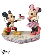 Statuetta Topolino e Minnie Anello di Fidanzamento Altezza 13cm Multicolore Disney Traditions
