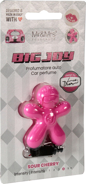 PROFUMATORE AUTO, BIG JOY FUCSIA, FRAGRANZA SOUR CHERRY