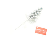 RAMO NATALIZIO GLITTERATO ARGENTO