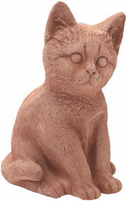 GATTO SEDUTO GALESTRO 17 CM