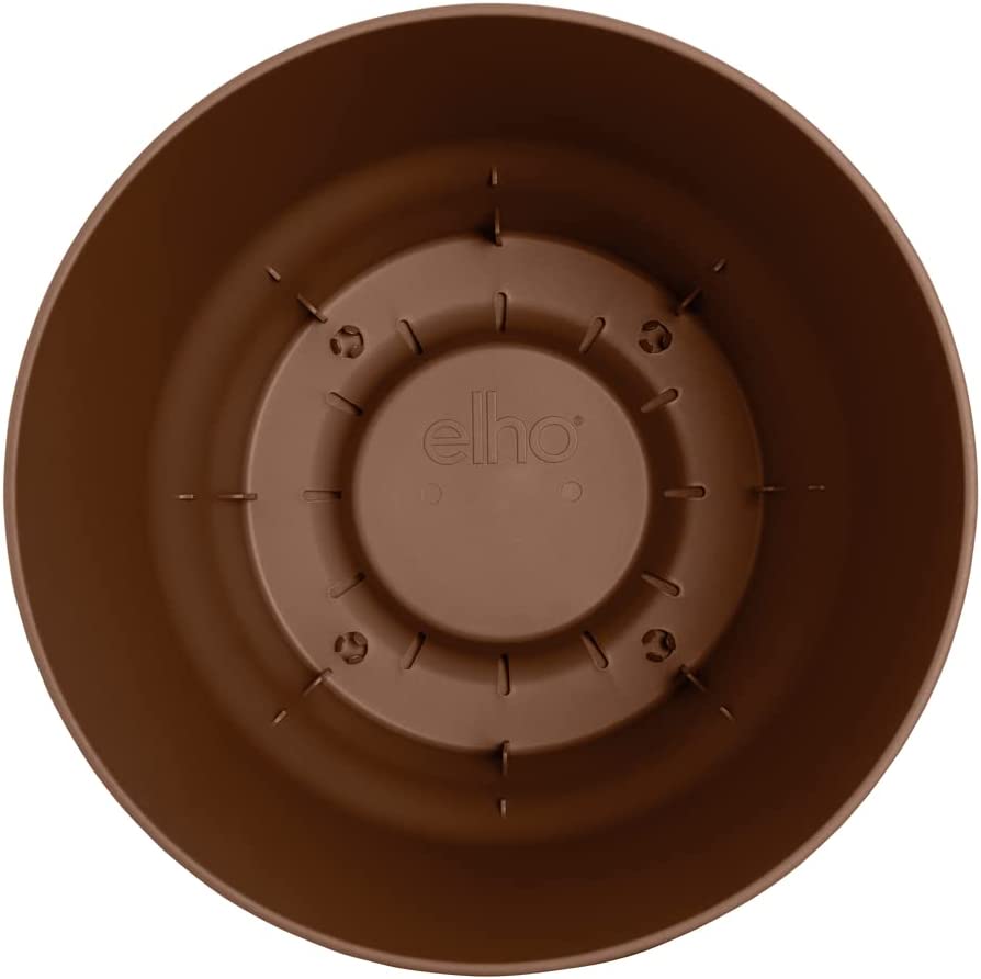 VASO GREENVILLE ROUND 14CM GINGER BROWN