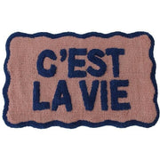 Tappeto da Bagno "C'est La Vie" in Cotone 50x80 cm Multicolore