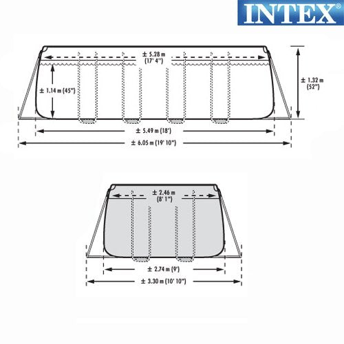 PISCINA ULTRA FRAME 549X274X132 RETTANGOLARE