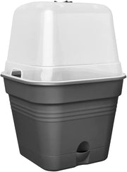 VASO DA COLTURA GREEN BASICS GROWPOT SQUARE ALLIN1 15CM LIVING BLACK