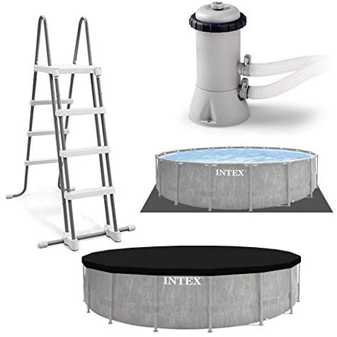 PISCINA ROTONDA PRISMA GREYWOOD 457X122CM CON POMPA FILTRO
