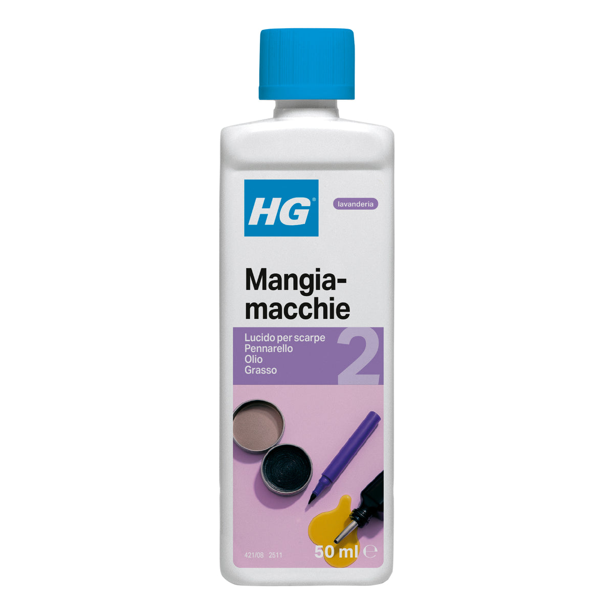 Détachant HG n° 2 pour marqueurs, graisse, huile 50 ml