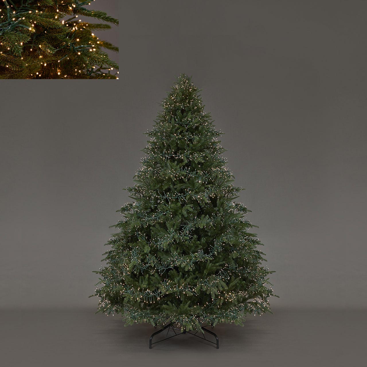 ALBERO DI NATALE SPARK 240CM PREILLUMINATO CON MINI 7200 LED