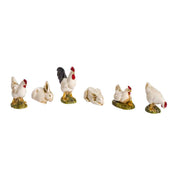 6 Animali da Cortile Bianchi Scala 1:20 Moranduzzo Landi