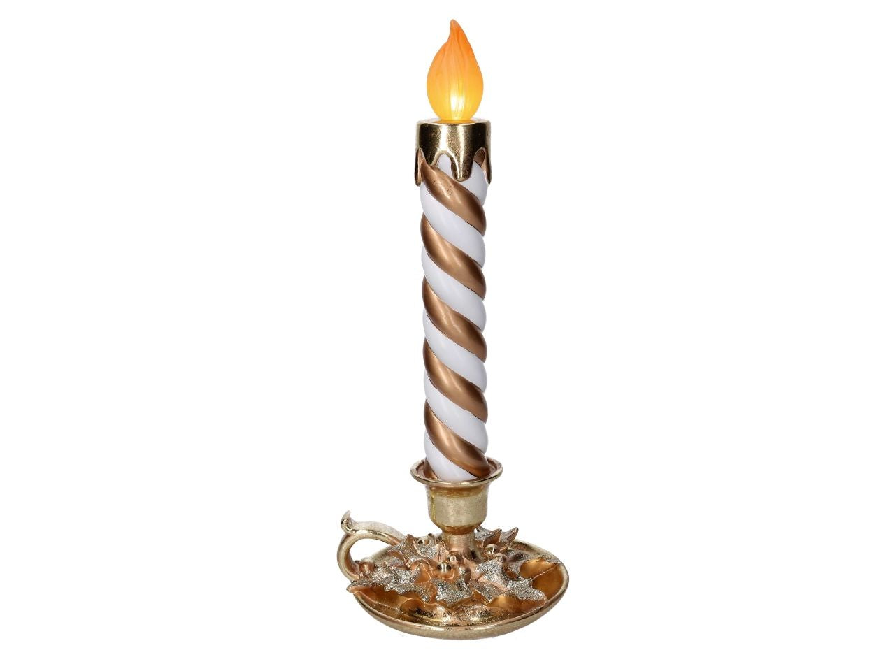 Candela con LED 18,3x17,1x44,9h cm Oro