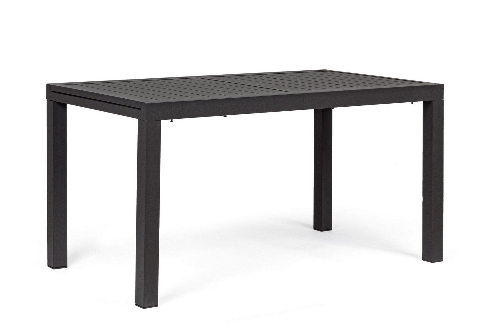 OFFERTA TAVOLO HILDE ALLUNGABILE 140/210X77CM ANTRACITE +4 POLTRONE DUCA