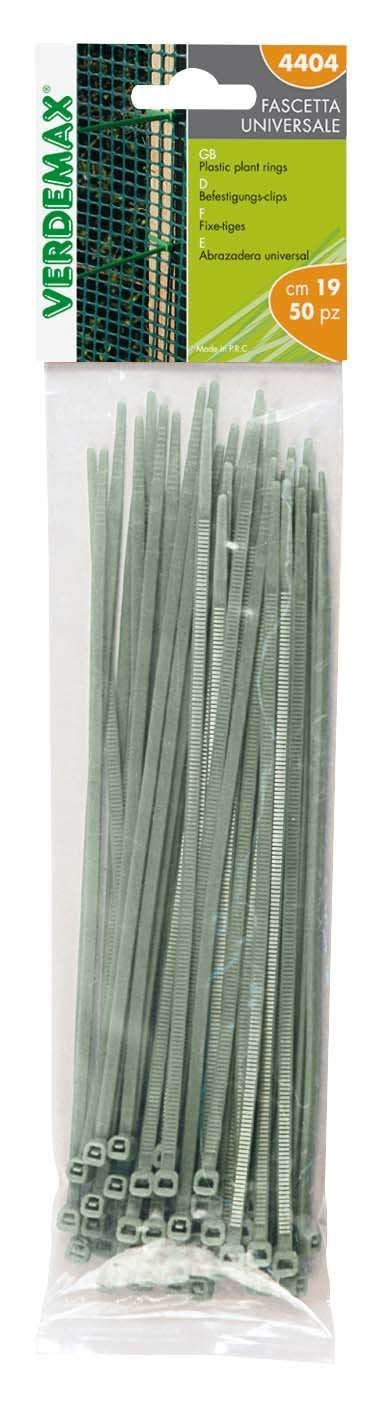 FASCETTA DENTELLATA AUTOBLOCCANTE 50PZ GRIGIO