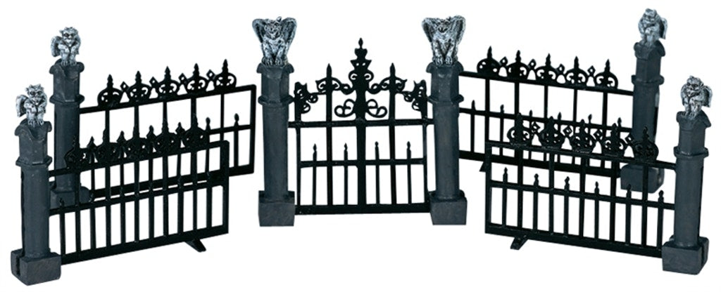 Gargoyle Fence, Set Of 5 - LEMAX COD. 44139