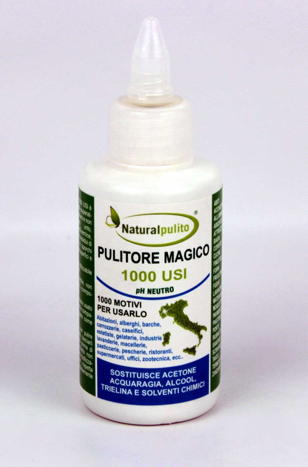 DETERGENTE CONCENTRATO PULITORE MAGICO 1000 USI 100 NATURALE 100ML