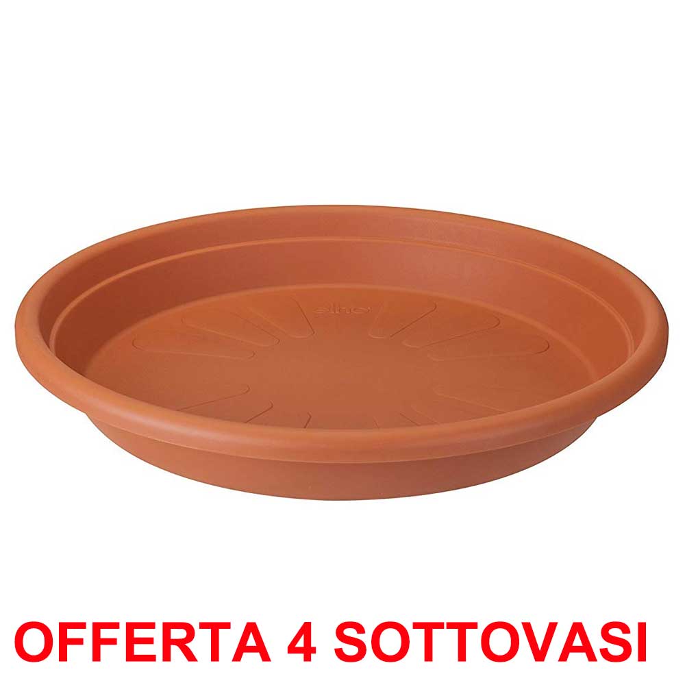 OFFERTA 4 SOTTOVASO UNIVERSAL SAUCER ROUND 21CM TERRA