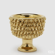 Vaso Fenice a forma di Pigna H.24,5 D.28 Oro