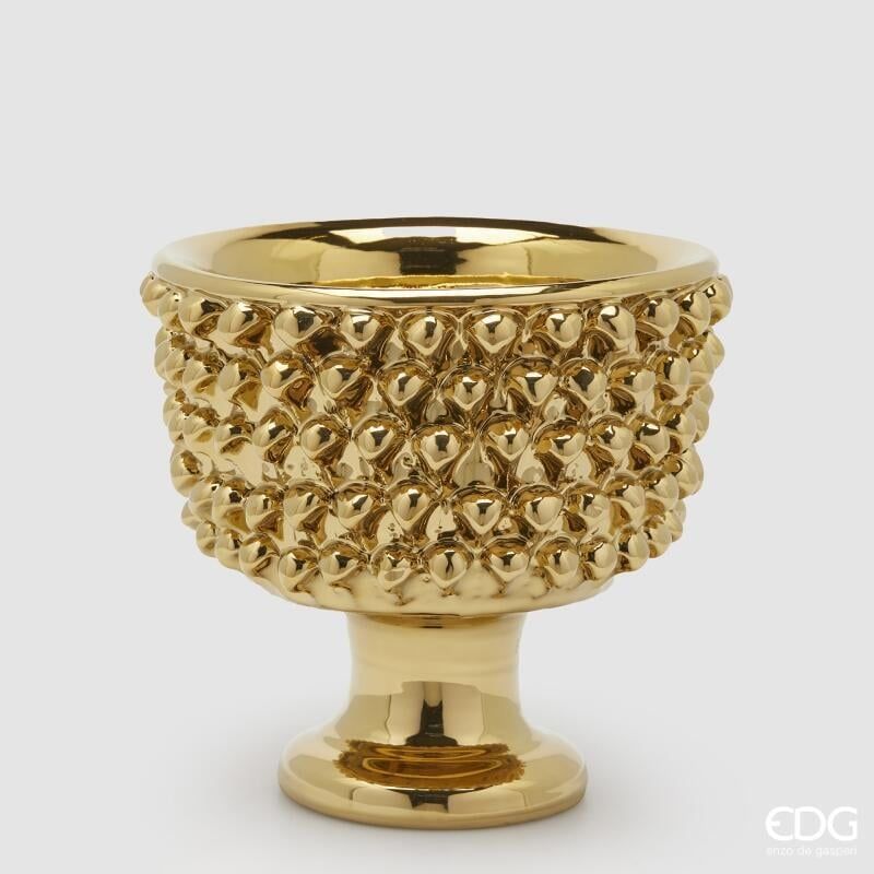 Vaso Fenice a forma di Pigna H.24,5 D.28 Oro