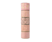 NASTRO DECORATIVO NATALIZIO ROSA PALLIDO 6.3X270 CM ASSORTITO