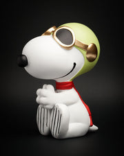 BLOGO Statuetta Snoopy Aviatore Bianco 12xH25cm