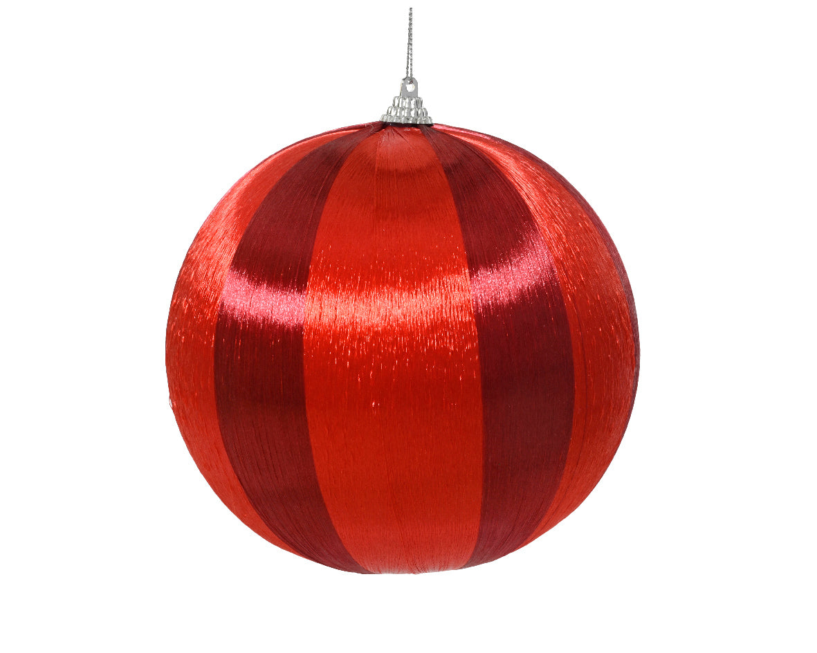 pallina di natale con Filo Lucido Rosso Scuro 10cm