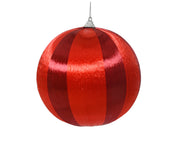 pallina di natale con Filo Lucido Rosso Scuro 15cm
