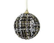 pallina di natale in foam D 8 cm nero Peraga Christmas