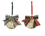 Pendente pallina di natale con fiocco lucida D 8 cm colori modello assortito Peraga Christmas