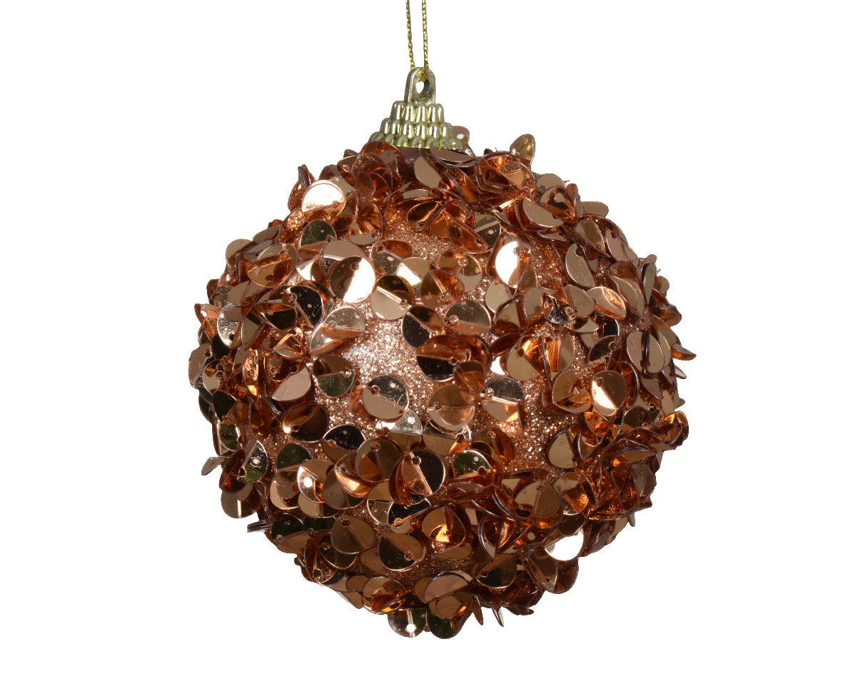 PALLINA DI NATALE CON PAILLETTES, Ø8 CM