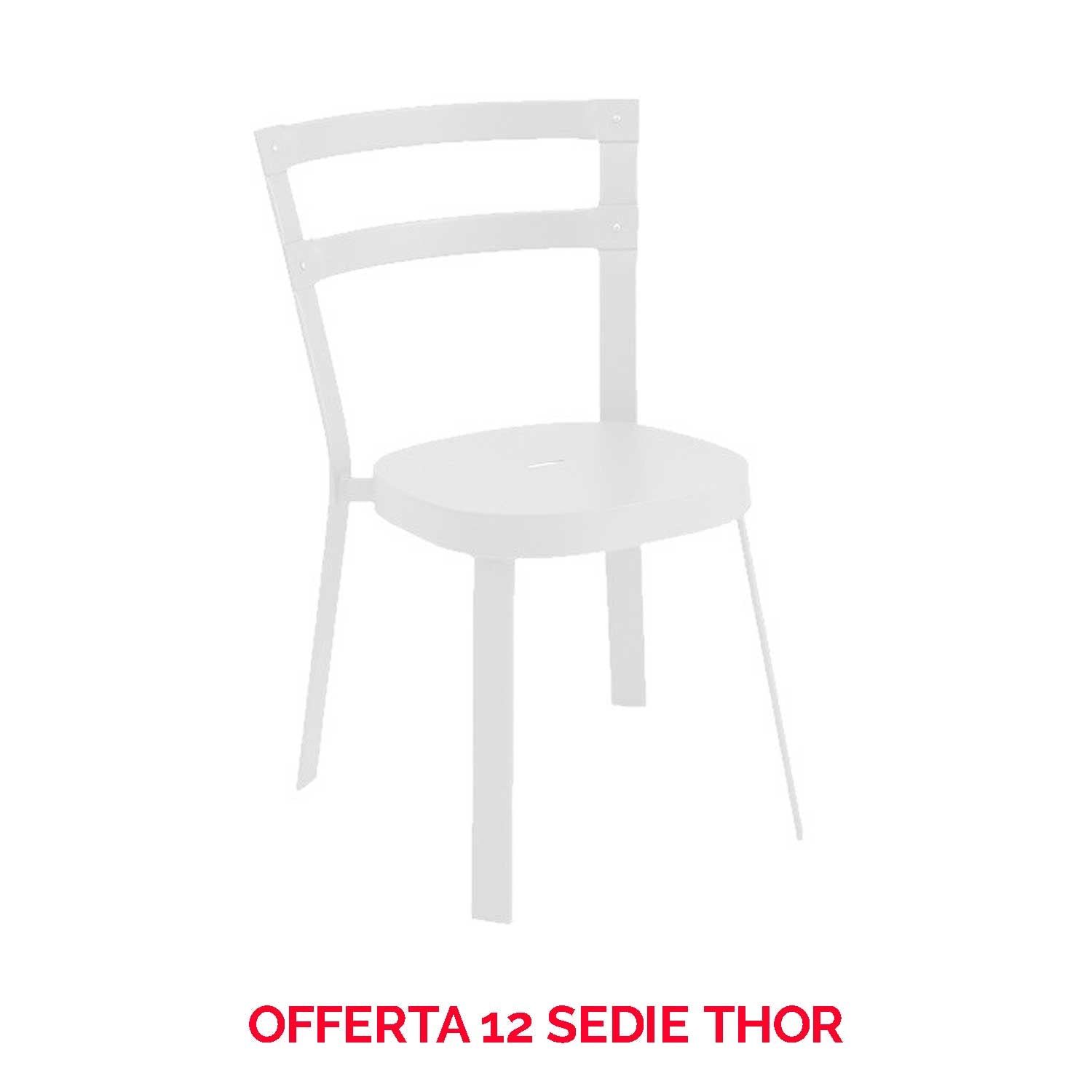OFFERTA 12 SEDIE THOR COLORE A SCELTA