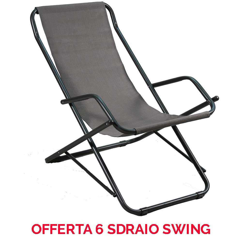 OFFERTA 6 SEDIE A SDRAIO BASCULANTE SWING COLORE A SCELTA