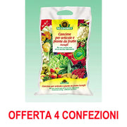 OFFERTA 4 SACCHI CONCIME BIOLOGICO PER ORTO E FRUTTA DA 1 KG CIASCUNO