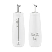 Set di Oliere GLI ONESTI 2 x 250 ml Bianco LA PORCELLANA BIANCA