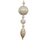 decorazione natalizia ornamento appendibile Opaco Perla H28cm