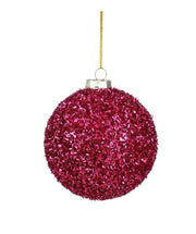 Mica Decorations Pallina di Natale in plastica D10 cm, rosa