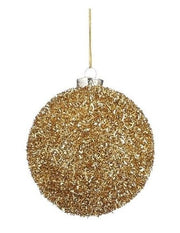 Mica Decorations Pallina di Natale in plastica D10 cm, oro