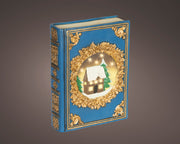 Libro LED in polyresin 6,5 x 16,5 x 22 cm blu Peraga Christmas