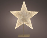 Stella LED in tessuto 13 x 58 x 68 cm bianco Peraga Christmas