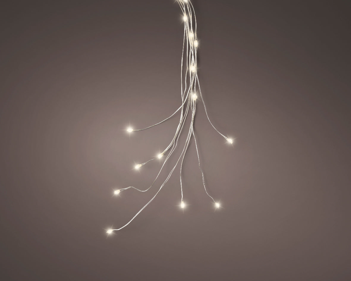 RAMI LUMINOSI CON 40 LED BIANCO CALDO 65CM