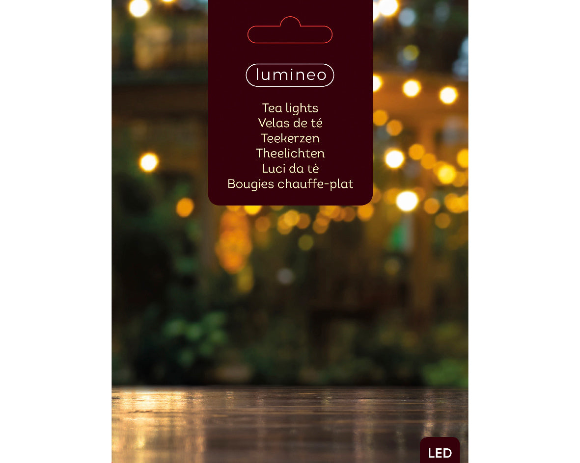 CONFEZIONE 6 TEALIGHT LED H4.60CM CON FIAMMA