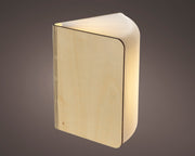Libro LED in carta FSC 21,5 x 32,5 x 16,5 cm bianco Peraga Christmas