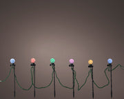 Catena luminosa 10 LED da 4,5 metri con lampadine da 4 cm, 11 giochi di luce multicolore.