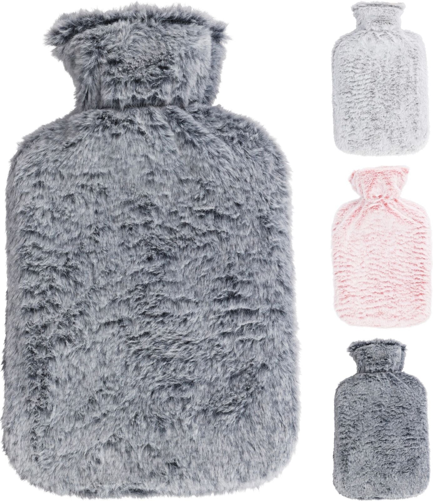 Borsa dell'Acqua Calda in Peluche 1,75 lt colore assortito