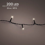 Filo LED Duracharge ricaricabile 200 luci lunghezza 1500 cm bianco caldo Peraga Christmas