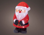 Babbo Natale LED in acrilico 19 x 20,5 x 38 cm rosso Peraga Christmas