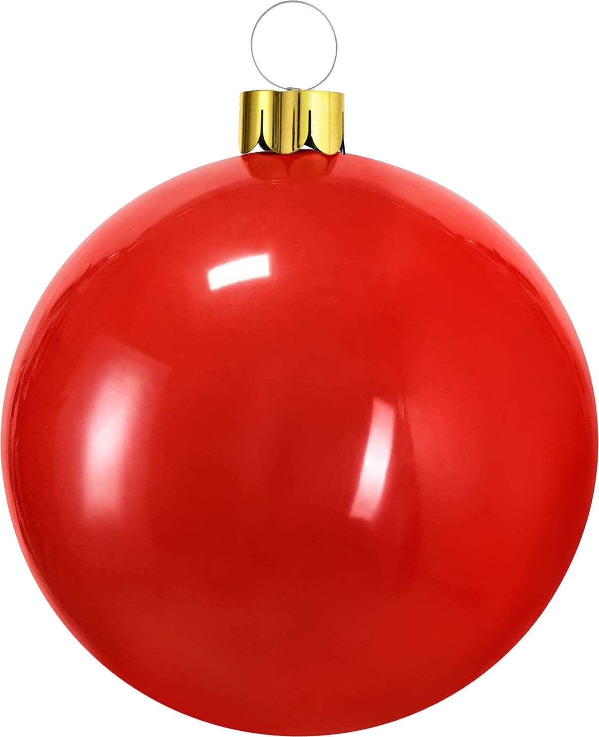 PALLINA DI NATALE GONFIABILE 65CM ROSSO