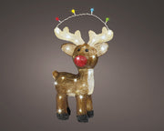 Cervo LED in acrilico 17 x 33 x 47 cm colori modello assortito Peraga Christmas