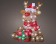 Renna LED in acrilico 34,5 x 38,5 x 44,5 cm marrone Peraga Christmas