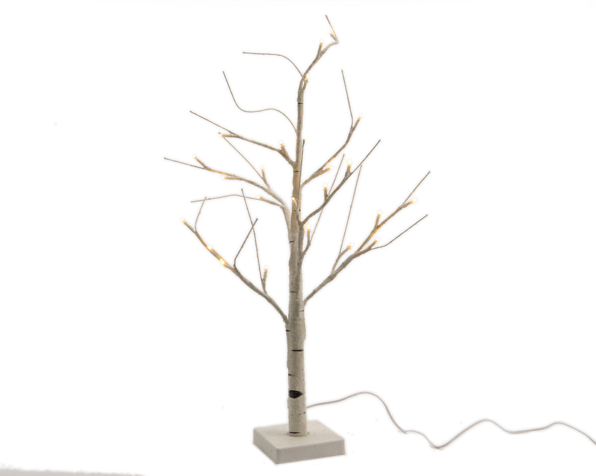 ALBERO DI BETULLA 160 LED NATALIZIO 240CM BIANCO